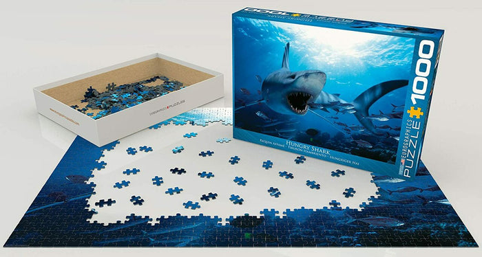 1000 Piece Jigsaw Puzzle - Hungry Shark | EUROGRAPHICS