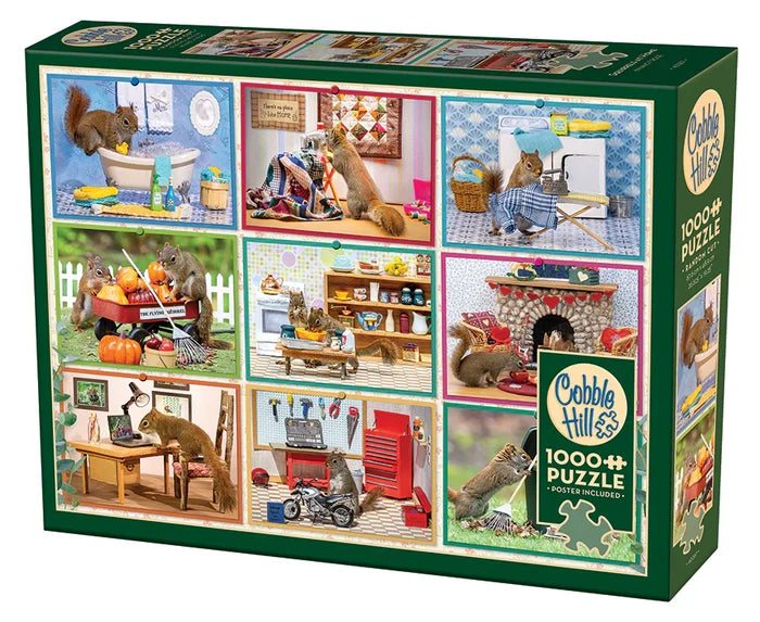1000 Piece Jigsaw Puzzle - Squirrels at Home | Cobble Hill