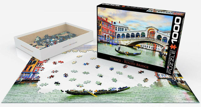 1000 Piece Jigsaw Puzzle - Venice -Rialto Bridge | EUROGRAPHICS
