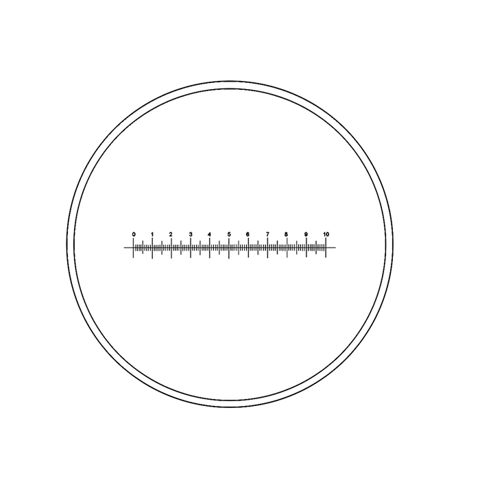 10mm/100 Div Eyepiece Field of View Dia. 18mm 10X Reticle Eyepiece ( Dia. 23.2/FN18) BM02011231