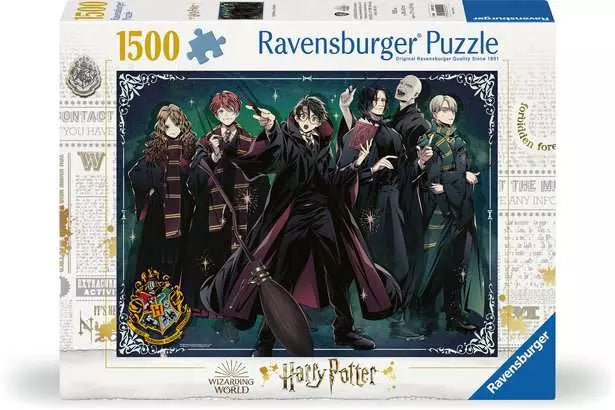 1500 Piece Jigsaw Puzzle - Harry Potter Anime: Gryffindor vs. Slytherin | Ravensburger