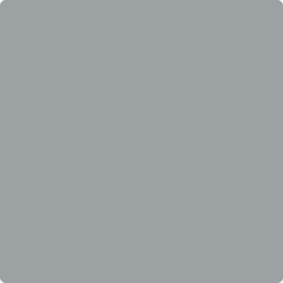 1614-Delray: Gray a paint color by Benjamin Moore avaiable at Clement's Paint in Austin, TX.