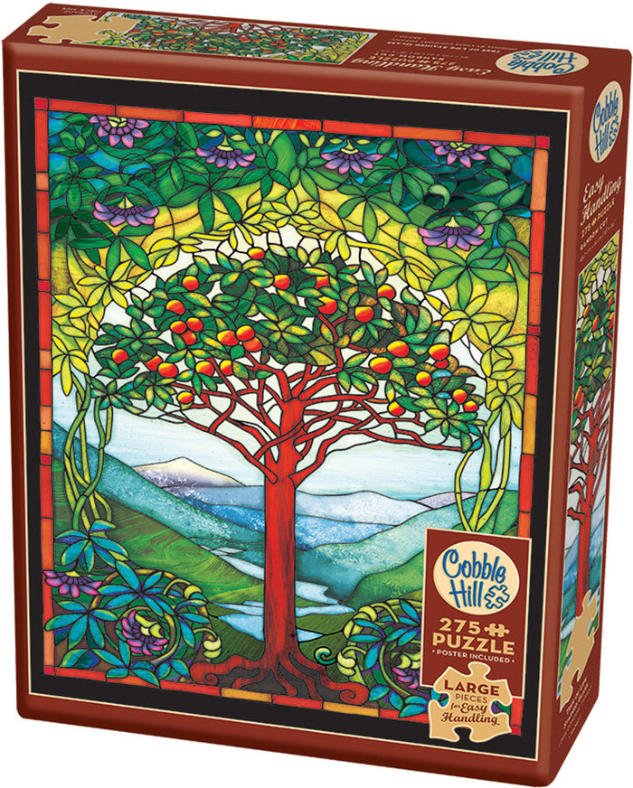 275 Piece Jigsaw Puzzle - Tree of Life Stained Glass | Cobble Hill