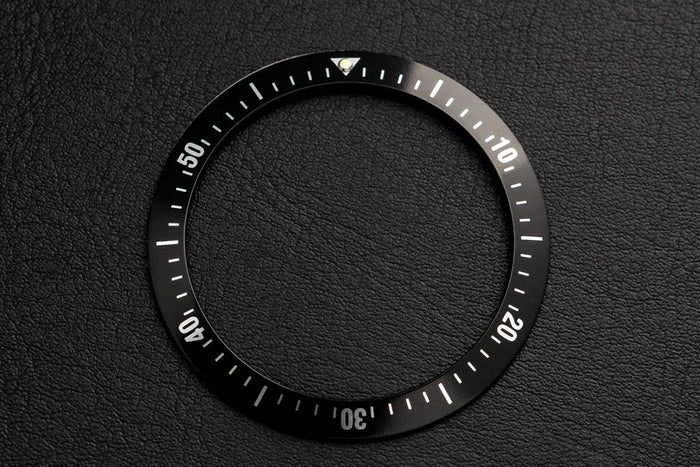 DIY Watch Bezel Insert, bezel insert, watch mod bezel, black bezel insert, seiko bezel insert, black diver, black bezel