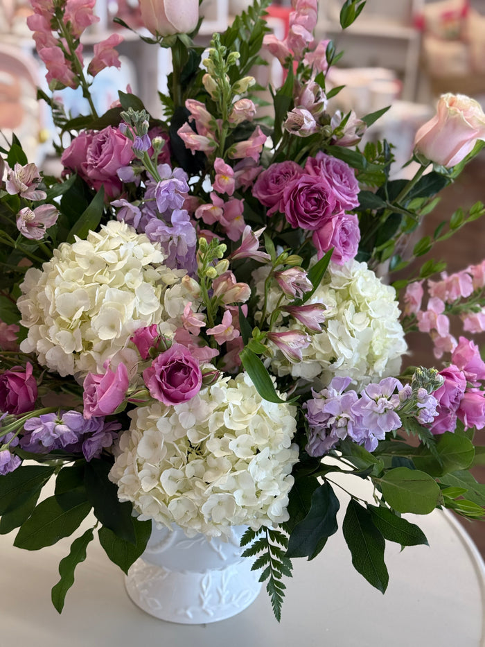 Light Pink and Lavender Sympathy Basket