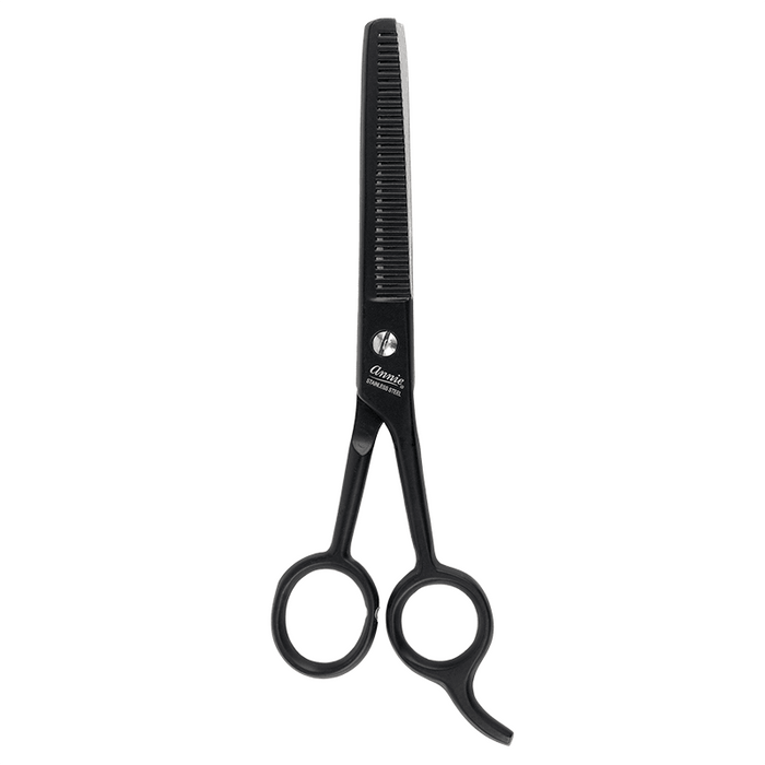 Annie Stainless Steel Thinning Hair Shears 6.5 Inch, 1 Count, Black