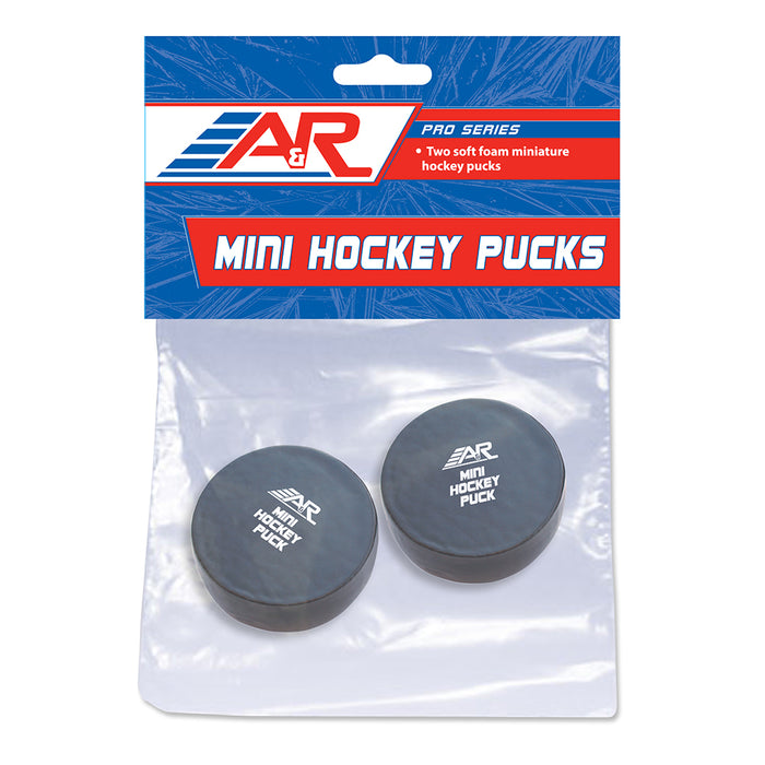 A&R Lightning Speed Mini Foam Hockey Pucks - 2-Pack