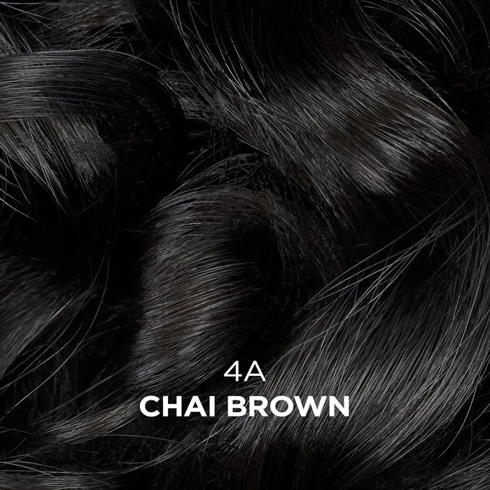 Beautiful Collection 4A Chai Brown hair swatch semi permanent hair color for gray hair rich natural dark brown shine