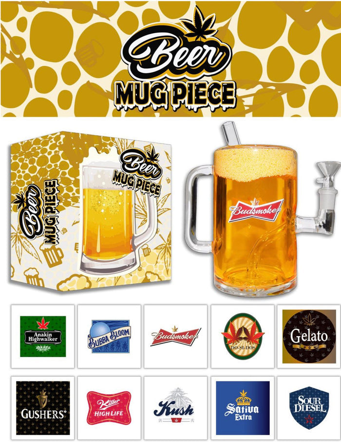 BEER MUG GLASS PIPE