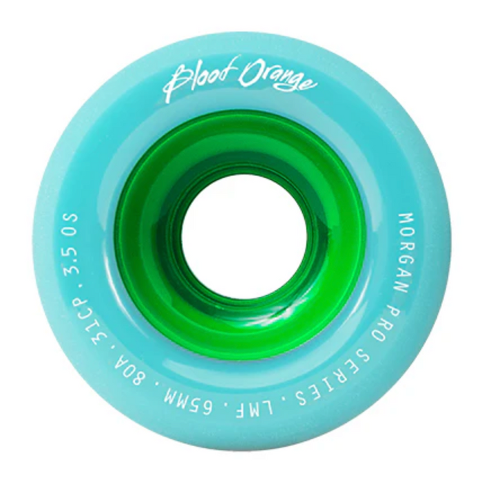 BLOOD ORANGE MORGAN PRO SERIES 65MM/80A SEAFOAM WHEELS