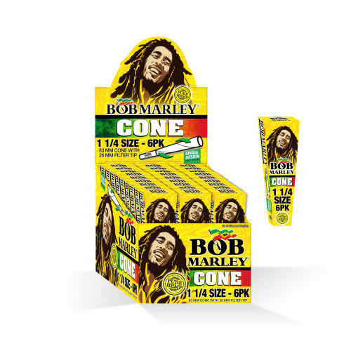 BOB MARLEY | CONES 1 1/4 SIZE | 6PK