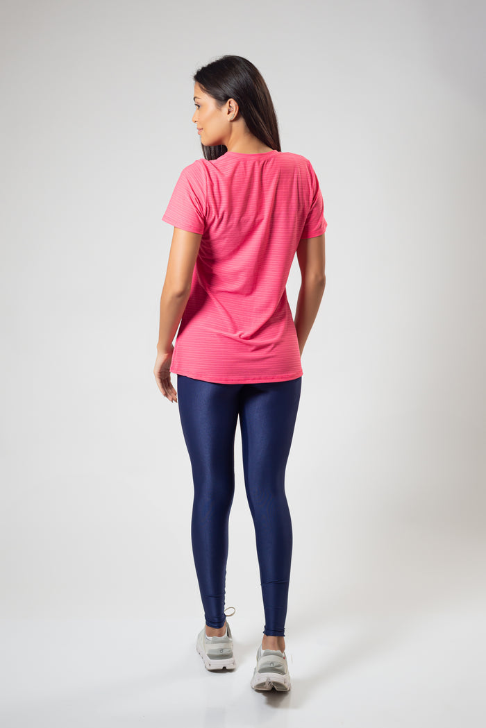 Camisa Alongada Dry Line Rosa