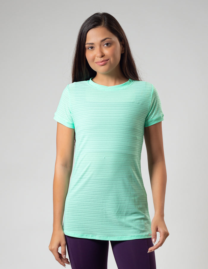 Camisa Alongada Dry Line Verde