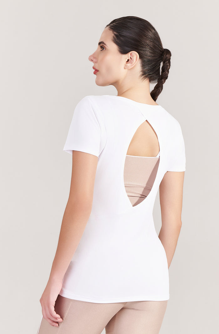 Camiseta Feminina Crepe Branca