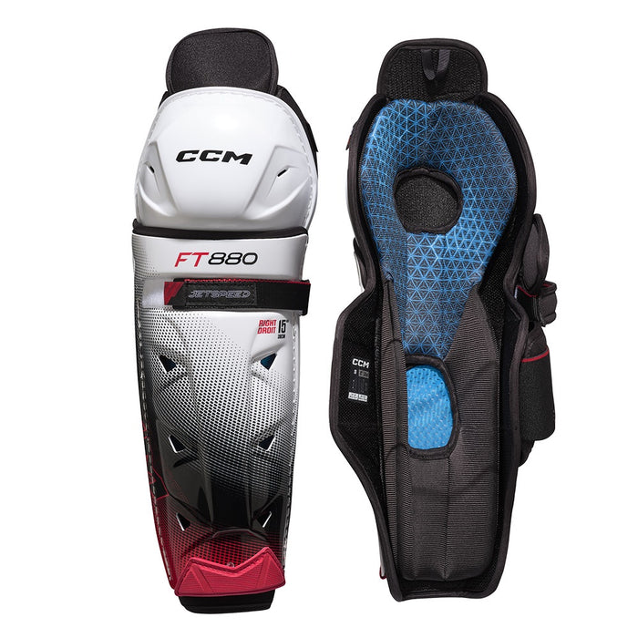 CCM Jetspeed FT880 Senior Ice Hockey Shin Guards