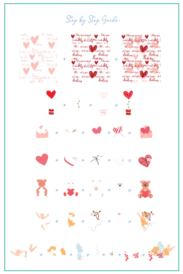 CJSLE-09 - Cupid's Crush | Clear Jelly Stamping Plate