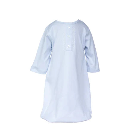 Cuclie Blue Feather Stitch Gown