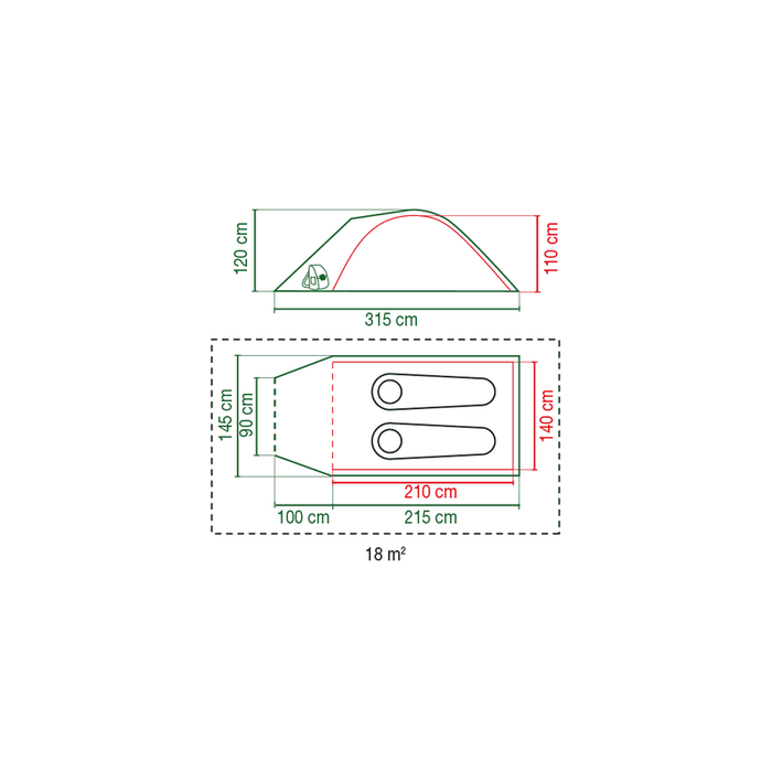 Darwin 2+ 2 Person Tent