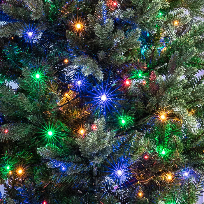 20m 200 Multi Coloured LED Connectable Fairy Lights Clear Cable Essential Series