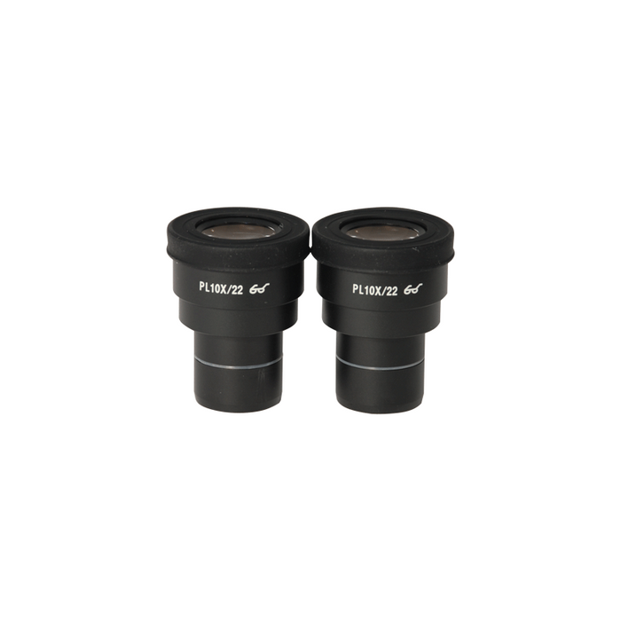Eyepiece Field of View Dia. 22mm 10X High Eyepoint Eyepiece (Pair), SKU BM05112211, three quarter front view