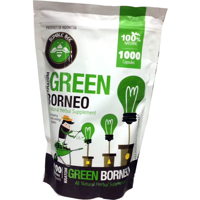 GREEN BORNEO BUMBLE BEE KRATOM | 1000 CAPSULES