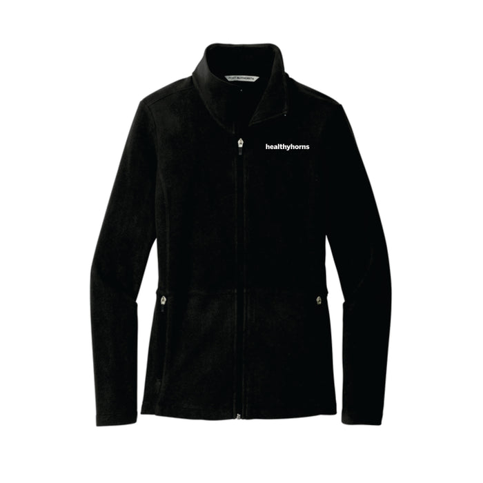 Healthy Horns Port Authority Ladies Accord Black Microfleece Jacket