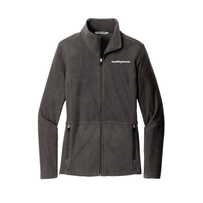Healthy Horns Port Authority Ladies Accord Pewter Microfleece Jacket