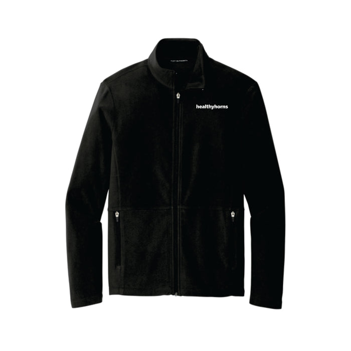 Healthy Horns Port Authority Unisex Accord Black Microfleece Jacket