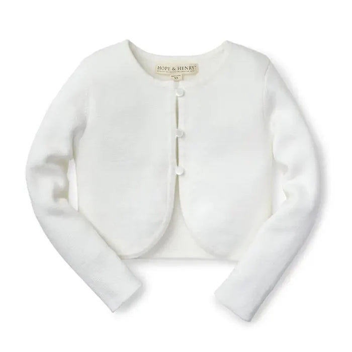 H&H Cropped Curved Hem Cardigan