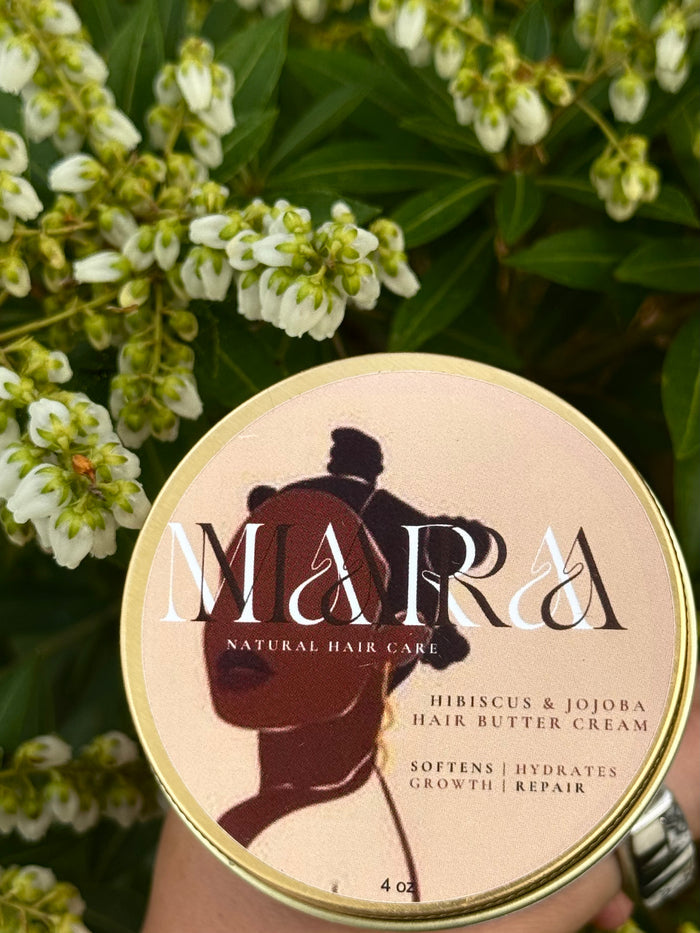 Hibiscus & Jojoba Hair Butter 4oz | Leave - in moisturizer