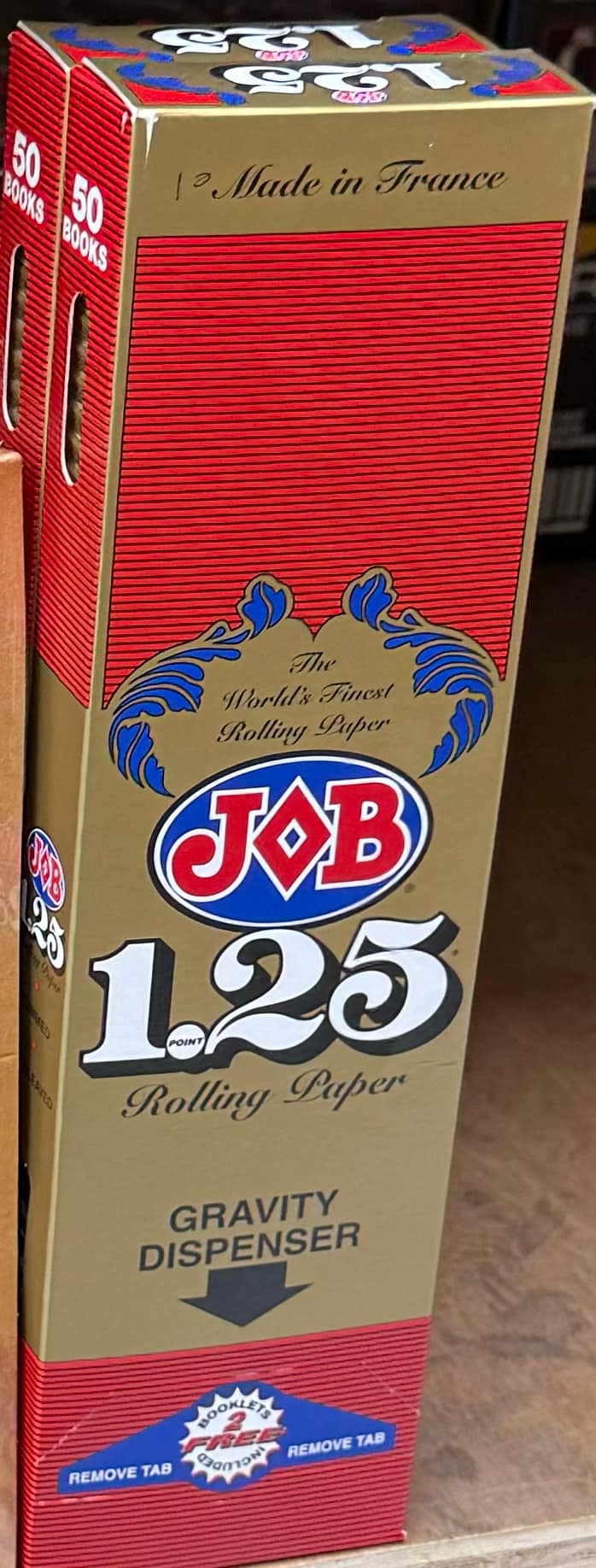 JOB 1.25 ROLLING PAPER GRAVITY DISPENSER | 50 CT