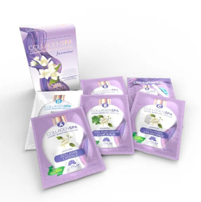La Palm Collagen Spa Luxury Manicure & Pedicure 10 Step Kit - (Case 60pcs)