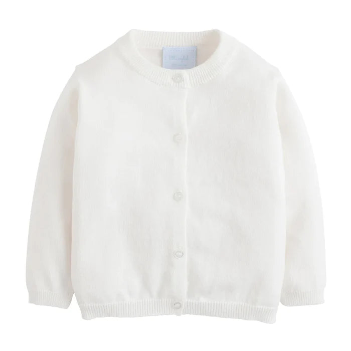 LE Essential Cardigan-White