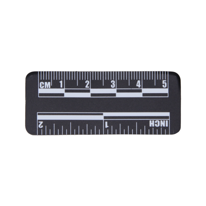 Low Gloss PVC Photography Scale (5cm Black), SKU CT20051302, three quarter front view