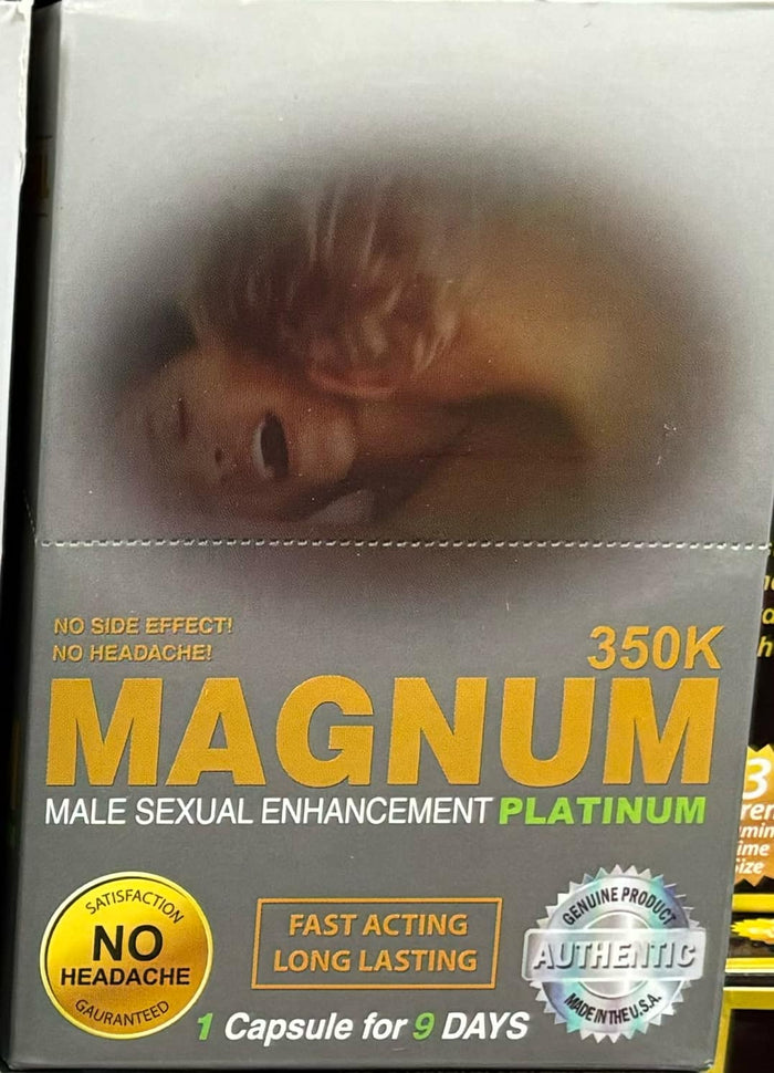 MAGNUM 350K PLATINUM MALE ENHANCEMENT CAPSULES 24CT