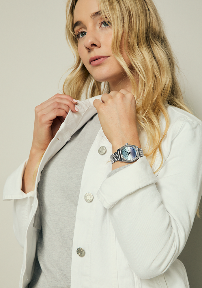 Medium Time Teller - Silver / Dusk