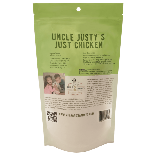 Mika & Sammy's Uncle Justy's Just Chicken Dog Treats
