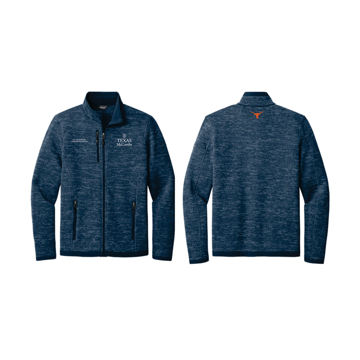 MSTC Eddie Bauer Men's Navy Full-Zip Sweater Fleece