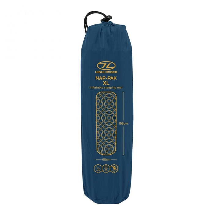 NAP-PAK Inflatable Sleeping Mat, XL - Deep Blue