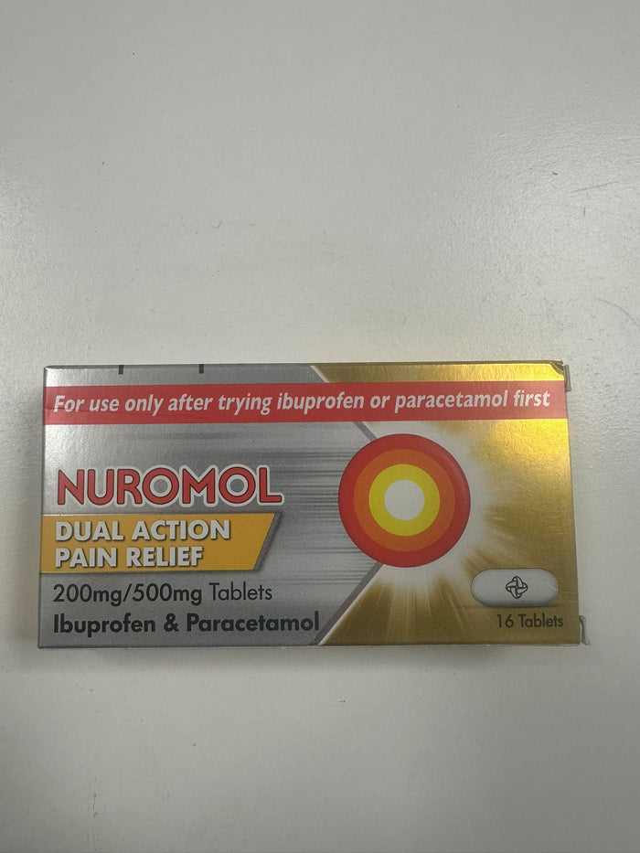 Nuromol 200mg/500mg - 16 Tablets (P)