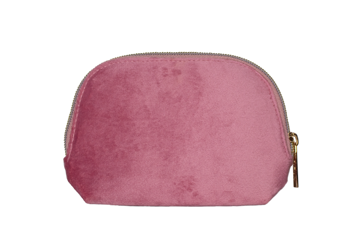 ORLY Blush Velvet Bag With Zip