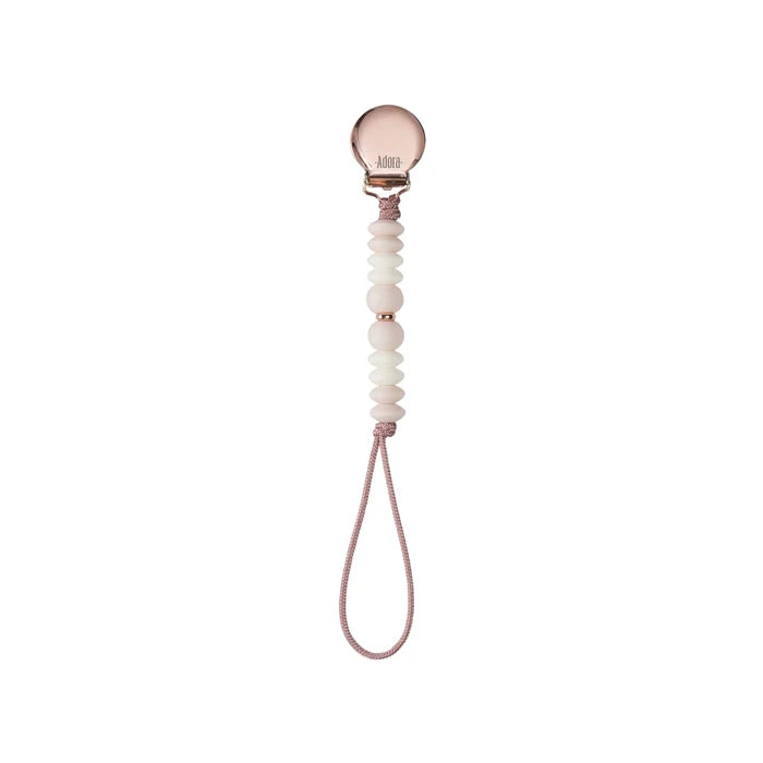 pacifier clip - blush ombre