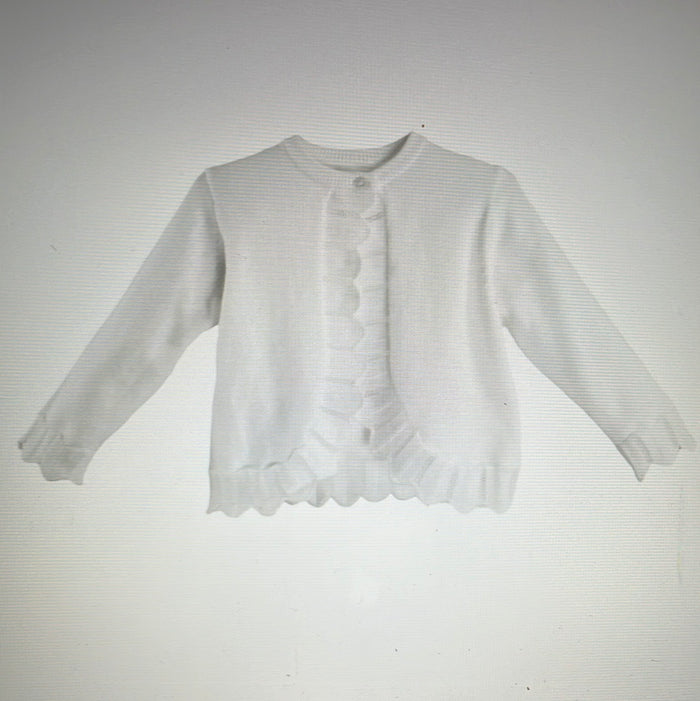 Petit Ami Pointelle Edge Sweater