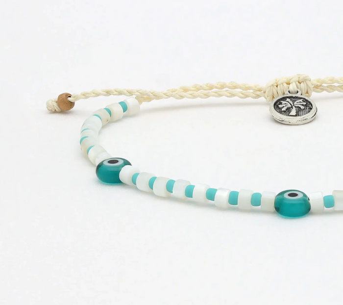 PINEAPPLE HANAUMA BAY EVIL EYE ANKLET - NICAP-053