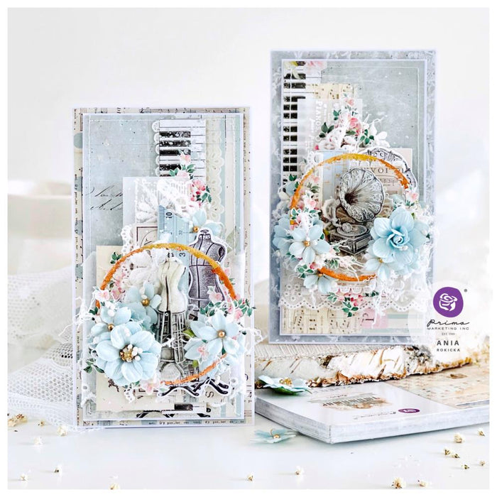 Prima Marketing - Double-Sided Paper Pad 12X12 - French Blue