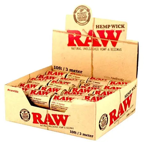 RAW HEMP WICK 10 FT | 40 CT