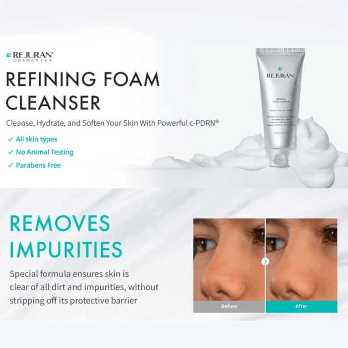 Rejuran Refining Foam Cleanser 120ml غسول ريجوران الرغوي المنقي - Princess Cosmetics Qatar