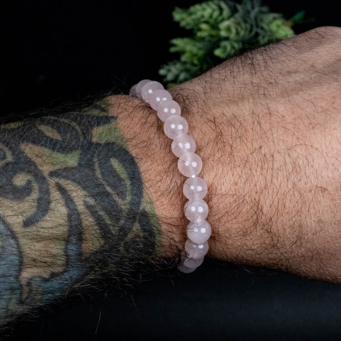 Rose Quartz Bead Bracelet | Choose Size - InnerVision Crystals