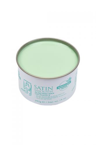 Satin Smooth Wax Aloe Vera For Sensitive Skin 14oz