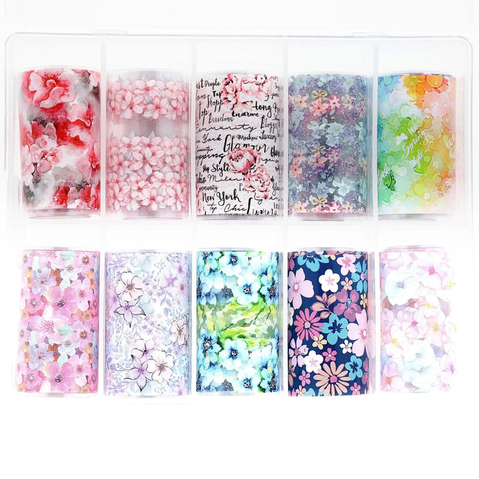 Selection of Floral Patterns TFS-3 Naio Nails